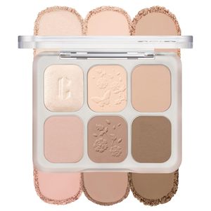 Clio Muse Master Eyeshadow Palette 6 Color Neutral Beige Matte Satin High Pigment Eye Shadow For Light Skin Tone - Product Image 1