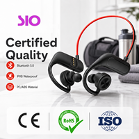 Écouteurs sportifs professionnels à conduction osseuse étanches IPX8 avec carte mémoire pour la natation, la course et le fitness – Casque sans fil