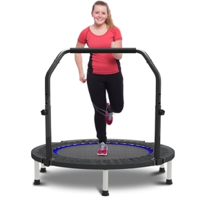 Duy nhất Bungee nhảy Mini <span class=keywords><strong>Trampoline</strong></span> có thể gập lại PU bọt PVC trong nhà-ngoài trời thiết bị tập thể dục bảo vệ <span class=keywords><strong>Net</strong></span> nhà phòng tập thể dục sử dụng cậu bé cô gái - Product Image 1