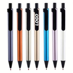 Stylos à bille noirs personnalisés - Pointe moyenne de 1 mm, stylo de bureau pour une écriture fluide, idéal comme cadeau promotionnel - Product Image 1