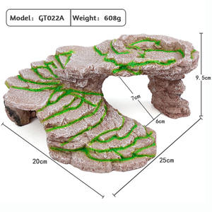 Cueva oculta de resina para acuario, tanque de peces, Tortuga, Plataforma Solar - Product Image 2