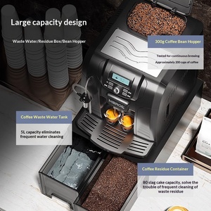 Cafetera Espresso ME-715 Merol ME 815 Totalmente Automática, Doble Caldera, Acero Inoxidable, Comercial y Doméstica, con Sistema de Agua Automático y Espumador de Leche - Product Image 3
