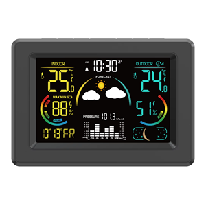 Беспроводная цветная метеостанция с термометром и гигрометром - Product Image 3