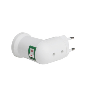 <span class=keywords><strong>Base</strong></span> de portalámparas de bombilla de noche Led, enchufe E27 a convertidor de adaptador de enchufe de <span class=keywords><strong>2</strong></span> pines de la UE - Product Image 5