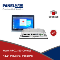 Panneau de commande industriel Codesys 12,2 pouces, PC Intel I5 I3 I7 DDR4 DDR3 1280 x 800 16:10, écran tactile capacitif