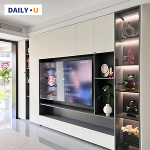 Mueble <span class=keywords><strong>de</strong></span> <span class=keywords><strong>TV</strong></span> Moderno y Sencillo <span class=keywords><strong>de</strong></span> Lujo, Madera Sólida con Luz Integrada, Nuevo Mueble <span class=keywords><strong>de</strong></span> Almacenamiento y Exhibición <span class=keywords><strong>de</strong></span> Estilo Chino para el Hogar - Product Image 2