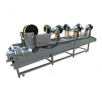 Machine de pasteurisation LIJIE à tunnel de pulvérisation pour viande de poisson, lait, boissons en bouteille, confiture, jus, sauces, avec pompe, 3kW 380V 1