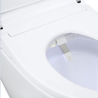 Toilettes intelligentes de luxe modernes avec télécommande, bidet, WC blanc japonais intelligent