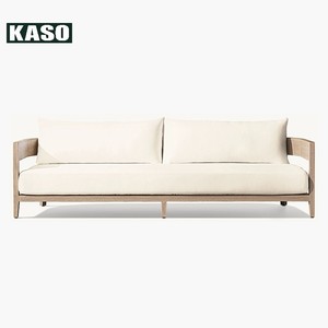Canapé d'extérieur modulaire de luxe en teck massif, étanche, moderne, populaire, pour bord de piscine, personnalisable, vente en gros - Product Image 4