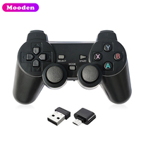 Manette de jeu sans fil 2,4 GHz, contrôleur de jeu USB, joystick en matériau ABS pour PS2/Console de jeux vidéo, Android TV BOX, téléphone