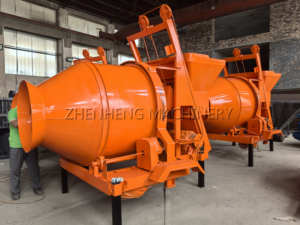 Bétonnière électrique JZC500 800L (alimentation) 500L (décharge) 18-20m³/H (production) Machine de construction - Product Image 2
