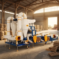 Machine de nettoyage de graines combinée à grande vitesse, séparateur tout-en-un pour une élimination efficace de la poussière et des pailles, équipement agricole de tri de graines