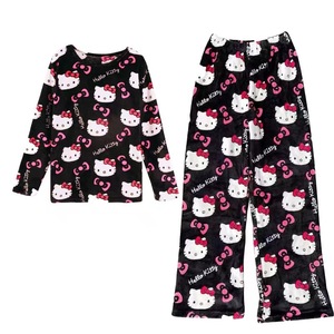 Vendita calda personalizzata Anime Kt Cat <span class=keywords><strong>pigiama</strong></span> Pants cartone animato <span class=keywords><strong>donna</strong></span> pigiami Casual casa pigiami - Product Image 2