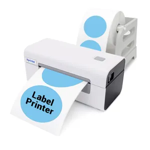 Xprinter XP-D465B pembuat Label pengiriman dengan stiker Bluetooth Printer Thermal Label Mini pengiriman Printer Label