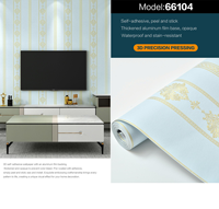 Papier peint 3D auto-adhésif en PVC, imperméable, anti-moisissure, facile à nettoyer, gaufré, découpable, pour chambre et mur TV - Vente en gros