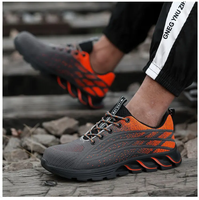 DUNGU Chaussures de sécurité de travail de haute qualité pour hommes et femmes, embout en acier, bottes indestructibles anti-perforation, baskets antidérapantes 36-48