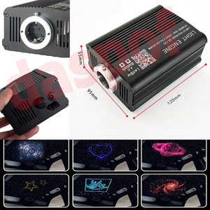1000 pièces 16W RGBW scintillant <span class=keywords><strong>LED</strong></span> fibre optique Starlight tête d'affiche Kit <span class=keywords><strong>ciel</strong></span> <span class=keywords><strong>étoilé</strong></span> <span class=keywords><strong>voiture</strong></span> 3 mètres toit lumière ambiante App contrôle - Product Image 3