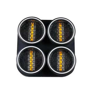 Escenario profesional DJ bar dorado 4*60W COB LED matriz retro luz estroboscópica 128 0,3 W <span class=keywords><strong>RGB</strong></span> y 124 0,2 <span class=keywords><strong>RGB</strong></span> tira de luz flexible - Product Image 4