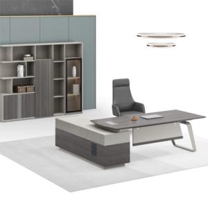 Muebles de Oficina Modernos, Escritorio de Oficina de Última Generación, Diseños de Mesa de Oficina de Lujo, Escritorio Ejecutivo para CEO, Mesa en Forma de L de MDF - Product Image 4