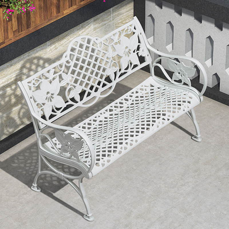 Banc de parc Zoe - entièrement en fonte d'aluminium - 1,26 m
