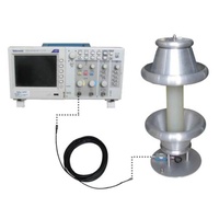 Divisor de Alto Voltaje CA/CC de Alta Precisión de 150 kV con Interfaz BNC para Osciloscopio y DMM, Pruebas de Laboratorio de Alto Voltaje