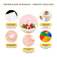 Bougie d'anniversaire élégante en forme de coquillage rose avec perle, écologique, pour la décoration de gâteaux du Nouvel An, mariage, baby shower, plage