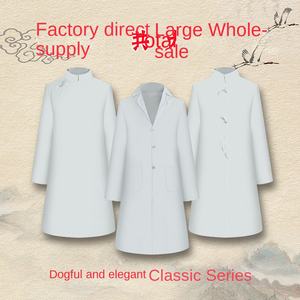 Оптовая продажа Flx S108, белое пальто, похоронное платье, унисекс, саван с длинным рукавом - Product Image 3