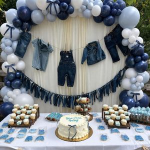 Großhandel Marineblau Junge Babyparty Latex-Ballon & Zubehör Bogen-<span class=keywords><strong>Set</strong></span> Aufblasbares <span class=keywords><strong>Set</strong></span> Ballongirlande - Product Image 1