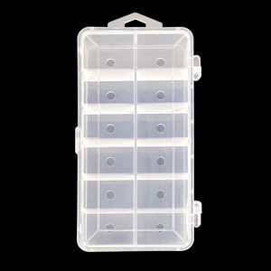 Distributeur de Dubbing pour la Pêche à la Mouche Vide - Boîte Transparente à 12 Compartiments BTI-09D-2001 B10 - Product Image 1