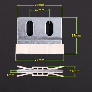 Support de glissière de porte d'ascenseur en fer à grand trou pour ascenseur de véhicule Schindler V30 5400 - Product Image 2