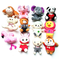 Jouets en peluche pour machine à griffes d'usine, poupées en peluche de 20 cm pour machine à griffes, jouets en peluche animaux à suspendre pour distributeur automatique