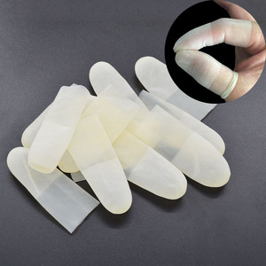 Doigts protège-doigts jetables Liyecheng, transparents, ultra-fins, sans poudre, de qualité médicale, pour l'électronique, l'usine, les bijoux et les connecteurs. - Product Image 1