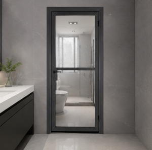 Porte en verre de style industriel avec cadre métallique pour l'intérieur des maisons résidentielles - Product Image 2