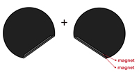 Zaves – Nouveauté ! Accessoire de chapeau en forme de patte de canard en polyester, fait main au crochet, avec oreilles de souris, fixation magnétique noire, pour fête, unisexe