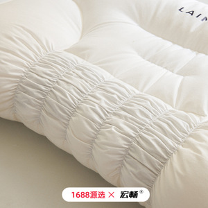 1688 U-Shape <b>Neck</b> Support <b>Pillow</b> White Antibacterial Fiber Filling Adult Size Home Use - Product Image 4