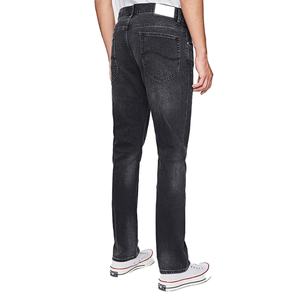 กางเกงยีนส์สีดำแบบสั่งทำพิเศษสำหรับผู้ชาย ผ้าฝ้ายคุณภาพสูง 100% ทรงสลิมฟิตสไตล์วินเทจ กางเกงเดนิมขายาว - Product Image 3