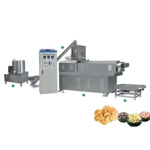 Full Food Extrusion Production Line Industrial Breakfast Cereal Corn Flakes Making Machine With New Design And Best Price