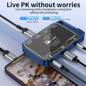 Convertitore di schede audio convertitore in diretta per Apple Android 2 in 1 adattatore di trasmissione Live di tipo C - Product Image 6