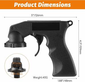 Maneta de disparo duradera para aerosol, pistola adaptadora ergonómica para pintura, regalo promocional perfecto para talleres de reparación automotriz - Product Image 2
