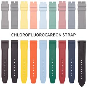 Correa de Reloj Inteligente de Lujo para Hombre, de Liberación Rápida, 20mm/22mm, de Goma Viton Suave, para Deportes al Aire Libre - Product Image 4