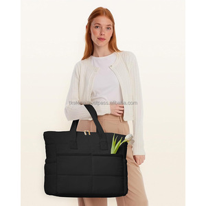 Women's Lightweight Nylon Tote <b>Bag</b> Fashionable Puffy Handbag for New <b>Work</b> Travel Organizer Casual Use Summer Shoulder <b>Bag</b>-USA EU - Product Image 5