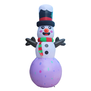 Décoration de Noël Gonflable WINSUN en Forme de Bonhomme de Neige, Tissu Oxford Imperméable, Éclairage LED, Affichage Extérieur pour Jardin, Logo Personnalisé - Product Image 6