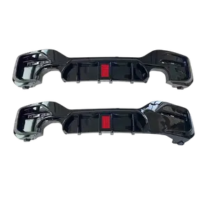 Auto Hecks toß stangen diffusor für BMW 1er F20 modifiziertes Wettbewerbs modell mit Lichtern hinten vier aus Heck lippen spoiler