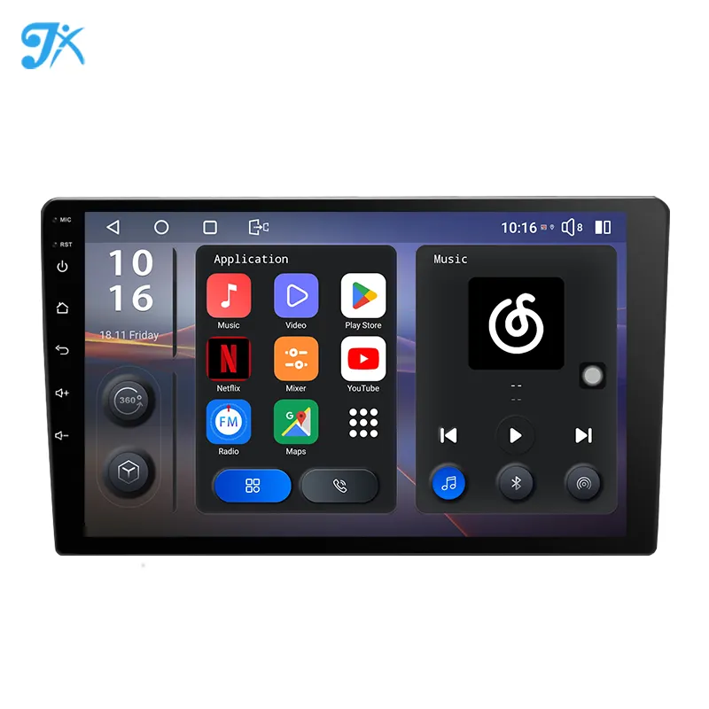 Snapdragon Qualcomm Snapdragon SDM6125 Android 11.0 System DTS Car Audio Universal 8+128G 2K Screen Carplay GPS WIFI Android Car Stereo