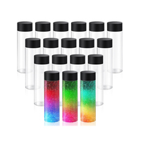 Vente chaude 400ml En Vrac Vide En Plastique Bouteille De Boisson PET Orange Boisson Jus Bouteille Cylindre Bouteille D'eau avec Bouchon Noir