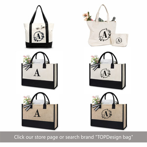 Bolsa de Yute Personalizada con Logotipo Impreso, Bolsa de Regalo Personalizada, Bolsa de Lona para la Playa o Fin de Semana - Product Image 6