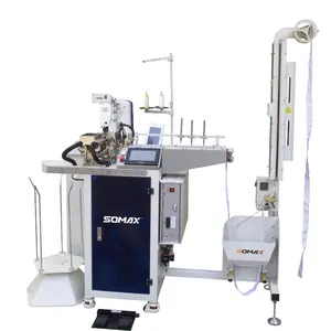 Somax Electronic fully automatic auto cut auto feed direct drive elastic jointing industrial sewing machine