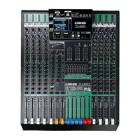 Console de mixage audio numérique professionnelle 8/12 canaux avec alimentation fantôme 48V, effets DSP, Bluetooth et USB pour scène, mariage, studio