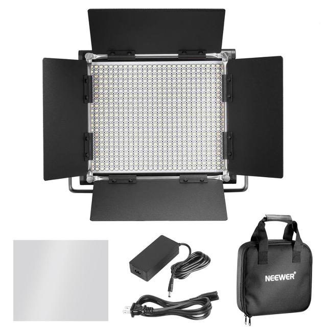 Neewer NL660 3200-5600k Pieces Bi-color 660 Led Video Light and Stand Kit Includes Cri 96 for Studio Photography Video Shooting