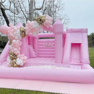 <span class=keywords><strong>Castillo</strong></span> Inflable Comercial para Bodas, <span class=keywords><strong>Castillo</strong></span> <span class=keywords><strong>de</strong></span> Brinco <span class=keywords><strong>de</strong></span> PVC, Casa <span class=keywords><strong>de</strong></span> Brinco Inflable Blanca con Piscina <span class=keywords><strong>de</strong></span> Pelotas - Product Image 3